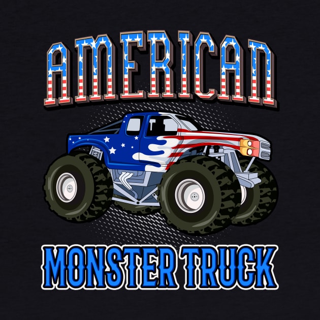 American Monster Truck by Foxxy Merch